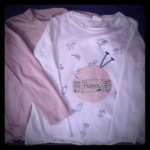 Zara girl's long sleeve shirts- (SOLD)